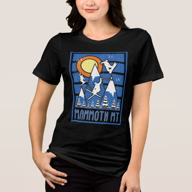 Camiseta Retro Mammoth Mountain Ski (Frente)