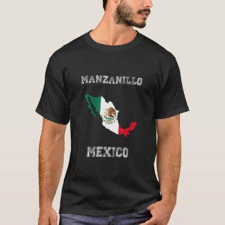 Camiseta Retro Manzanillo México Afetou Bandeira do México