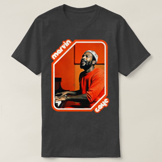Camiseta Retro Marvin Gaye Tribute (Frente do Design)