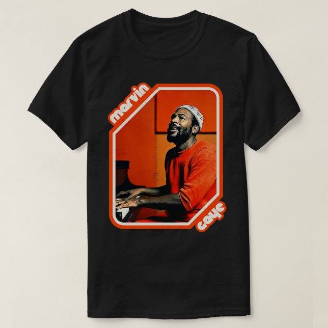 Camiseta Retro Marvin Gaye Tribute (Frente do Design)