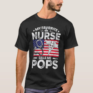 Camiseta Retro Masculina Minha Enfermeira Favorita