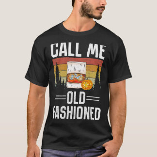 Camiseta Retro Me Chame De Vintagem De Uísque Com Moda Anti