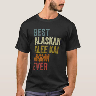 Camiseta Retro Melhor Alaskan Klee Kai Mãe Nunca Cachorro M