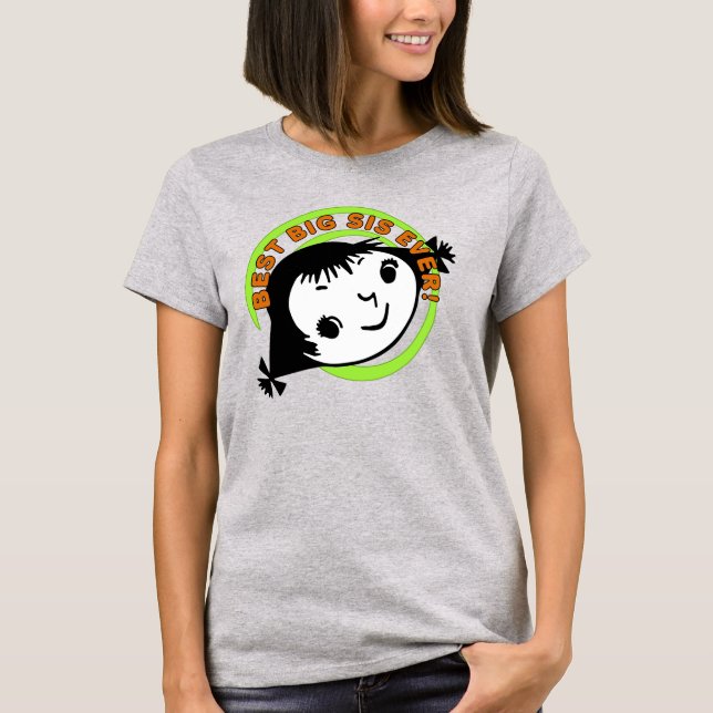 Camiseta Retro Melhor Irmã Nunca (Frente)