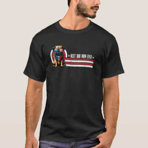 Camiseta Retro Melhor Mãe de Cachorro de Todos os Tempos Pu