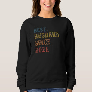 Camiseta Retro Melhor Marido Desde 2021 1ruas Anivers De Ca