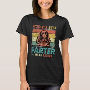 Camiseta Retro Melhor Pai De Cão Pet Amor Irlandês Já Legal