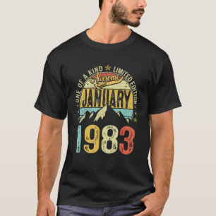 Camiseta Retro Mens aniversário de 40 anos 40 Anos Incrível