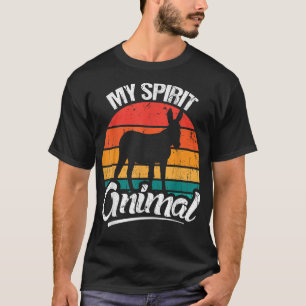 Camiseta Retro Meu amante de design de dokey de animal espi