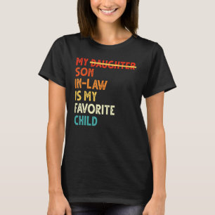 Camiseta Retro Meu Genro É Meu Filho Favorito  Dia dos Pais