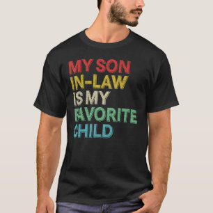 Camiseta Retro Meu Genro é Meu Filho Favorito Presentes do 
