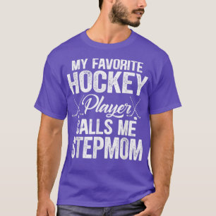 Camiseta Retro Meu Jogador De Hóquei Favorito Me Chama De S