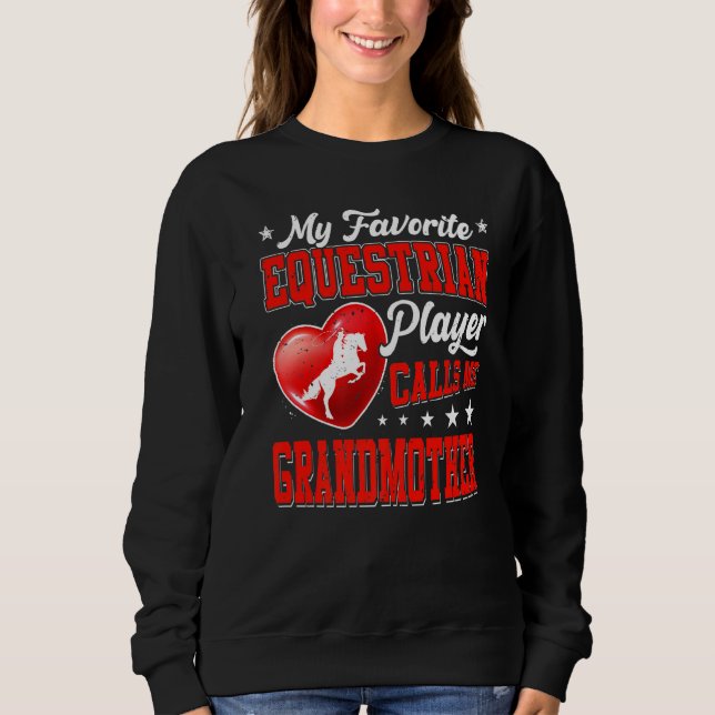 Camiseta Retro Meu Jogador Equestre Favorito Me Chama Grand (Frente)