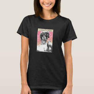 Camiseta Retro Michelangelo 90 Meme Estética Vaporwave I