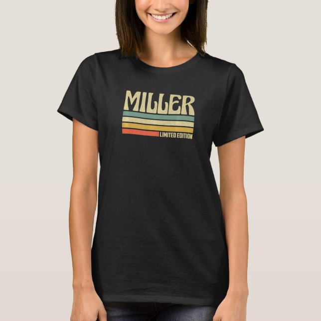 Camiseta Retro Miller Profissão Cargo Título de Colaborador (Frente)