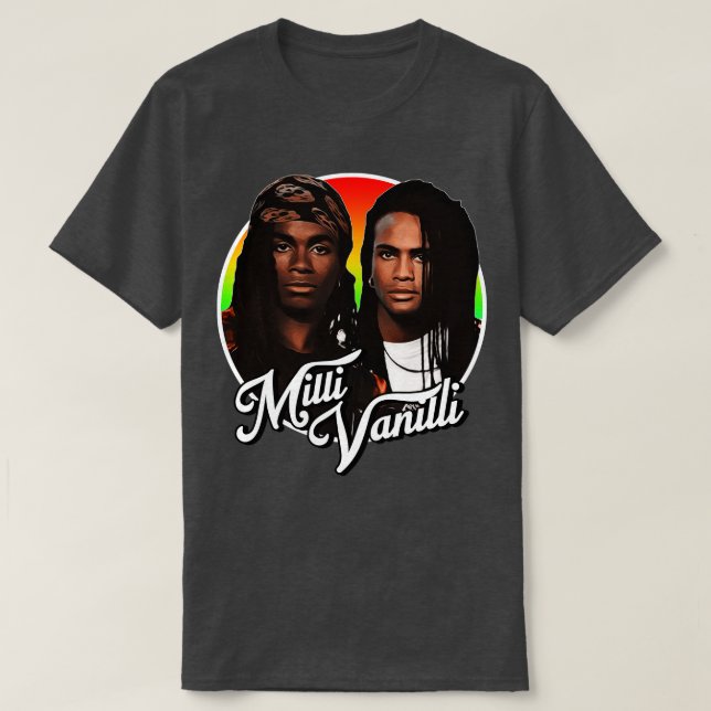 Camiseta Retro Milli Vanilli Tribute (Frente do Design)