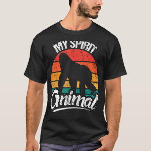 Camiseta Retrô minha design de espirito para amante de gori