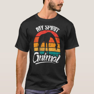 Camiseta Retro Minha girafa espirituosa de animais e girafa