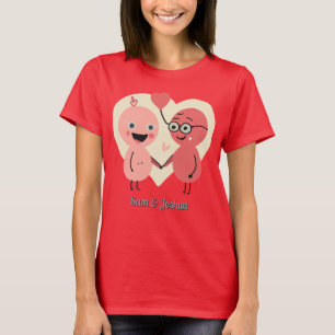 Camiseta Retro Minimalista Amor Justo Junto engraçada