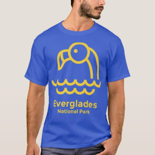 Camiseta Retro Minimalista do Parque Nacional Everglades na
