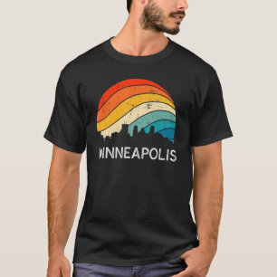 Camiseta Retro Minnesota Minneapolis Skyline Vintage Urban