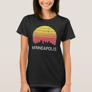 Camiseta Retro Minnesota Minneapolis Skyline Vintage Urban