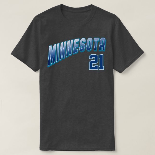 Camiseta Retro Minnesota Número 2 (Frente do Design)