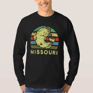 Camiseta Retro Missouri Catfish Fisheries Catpescador Fishe