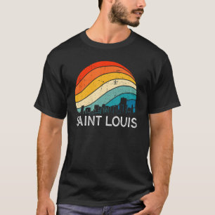 Camiseta Retro Missouri Santo Louis Skyline Vintage Urban