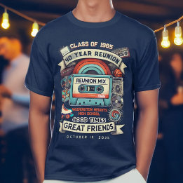 Camiseta Retro Mixtape Vintage Classe do Segundo grau