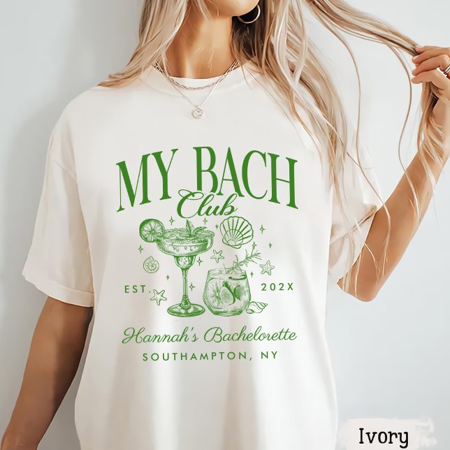 Camiseta Retro Modern Green & Yellow Bachelorette Weekend (Criador carregado)