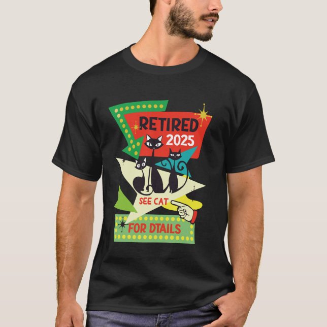 Camiseta Retro Moderno de Meados do Século Sob Nova Adminis (Frente)