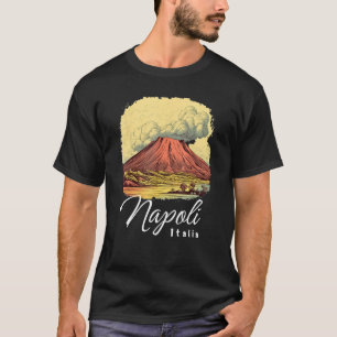 Camiseta Retro Monte Vesúvio Napoli Italia Nápoles Itália N