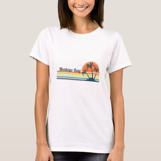 Camiseta Retro Montego Bay Sunset (Frente)