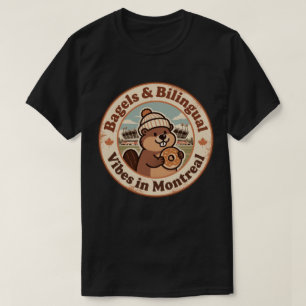 Camiseta Retro Montreal Beaver & Bagel