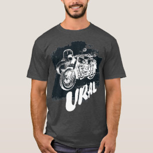 Camiseta Retro Motorcycle UralVintage Sidecar Premium