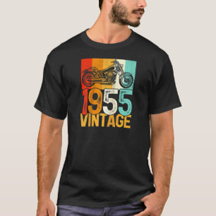 Camiseta Retro Motorcycle Vintage, 67 Anos, 1955, 67 Bi