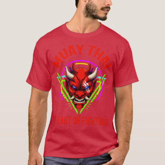 Camiseta Retro Muay Thai Oni Demon Thai Boxing