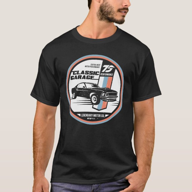 Camiseta Retro Muscle Car Revival (Frente)