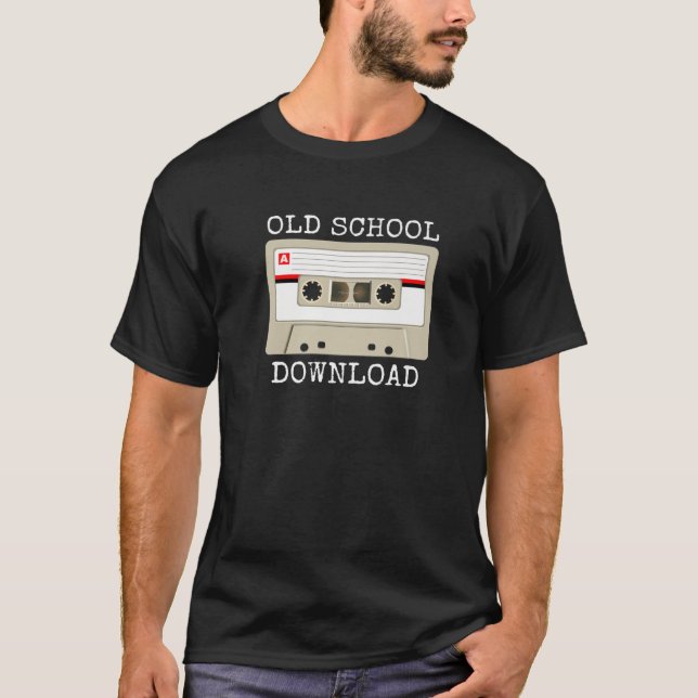 Camiseta Retro Music Tape Cassette Original Old School Down (Frente)