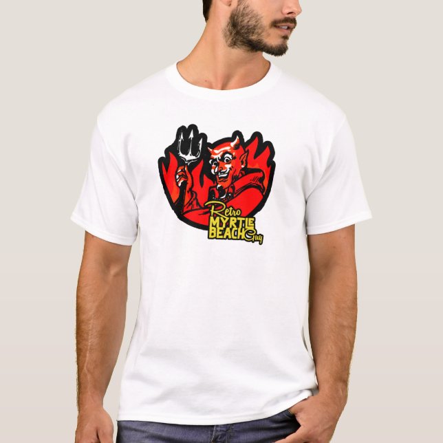 Camiseta Retro Myrtle Beach Cara Devil (Frente)