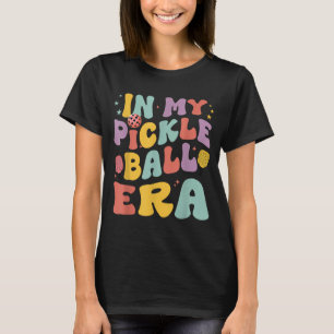Camiseta Retrô na era do pickleball jogador de pickleball e