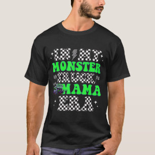 Camiseta Retro Na Minha Era De Mãe De Caminhão Monstro