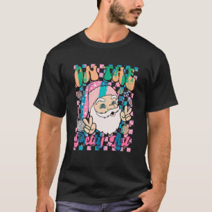 Camiseta Retrô Na Pequena Lista De Natal Engraçado Da Famíl