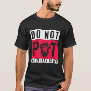 Camiseta Retro Não Faça Carinho Nos Bois Felpudos Bisonho B