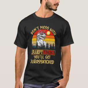 Camiseta Retro Não se meta com Grampysaurus Você vai pegar