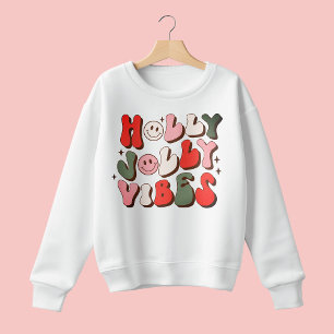 Camiseta Retro Natal Holly Jolly Vibes Feriados de Trendy