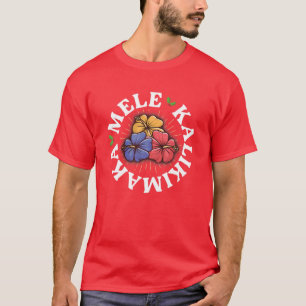 Camiseta Retro Natal No Havaí Mele Kalikimaka Havaiano