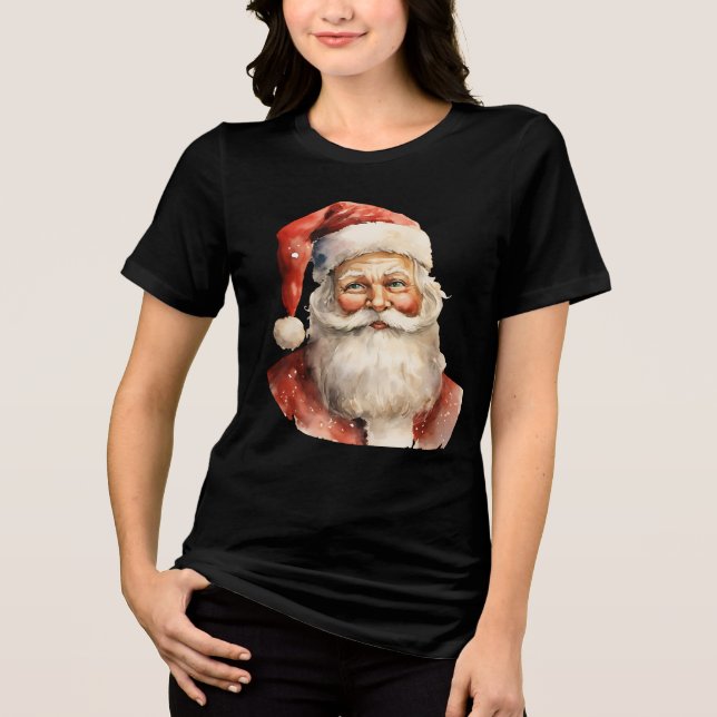 Camiseta Retro Natal Papai Noel (Frente)