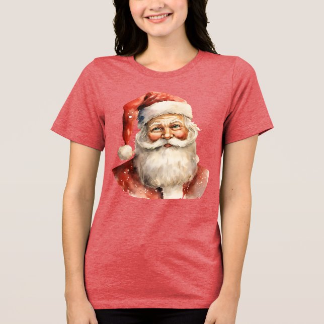 Camiseta Retro Natal Papai Noel (Frente)